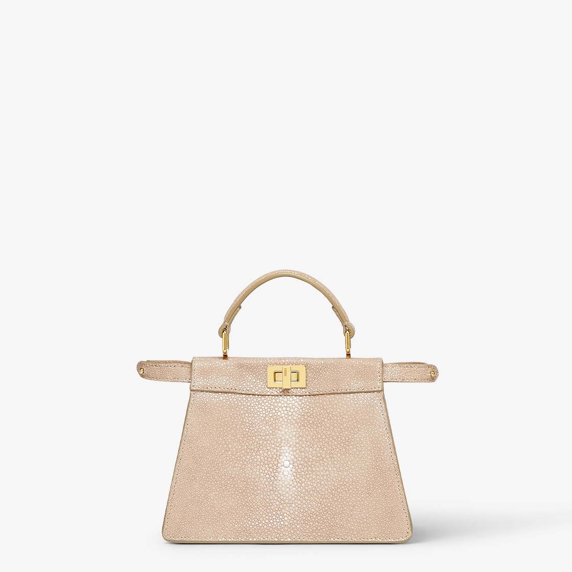 FENDI Peekaboo ISeeU Petite Dove gray stingray leather - Image 1